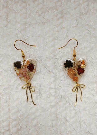 Boucles d'oreilles faites main fleurs séchées, brand: Fait Main, condition: New without tags, €12.00, €13.30 includes Buyer Protection