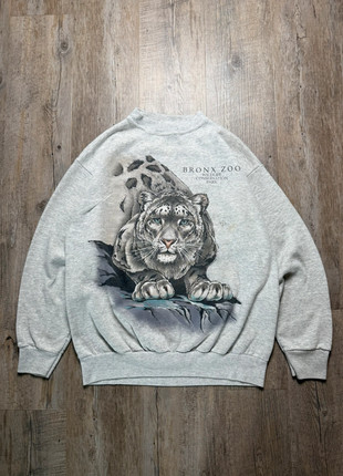 Sweat-shirt vintage crewneck Tulltex gris animal taille L, brand: Vintage Dressing, condizioni: Buone, taglia: L, €12.90, €14.25 include la Protezione acquisti