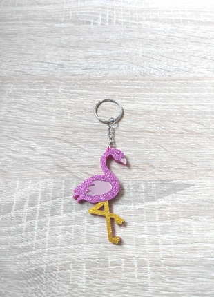 Porte clés clefs flamant rose, condition: New without tags, €8.50, €9.63 includes Buyer Protection Pro
