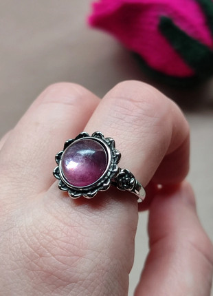 Natural Purple Lepidolite Gemstone Ring, marque: Vintage, état: Très bon état, taille: Ajustable, 27,00 €, 29,05 € Protection acheteurs incluse