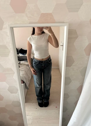 jean taille basse, marca: Pull & Bear, estado: Muito bom, tamanho: M / 38 / 10, €15.00, €16.45 inclui Proteção do Comprador