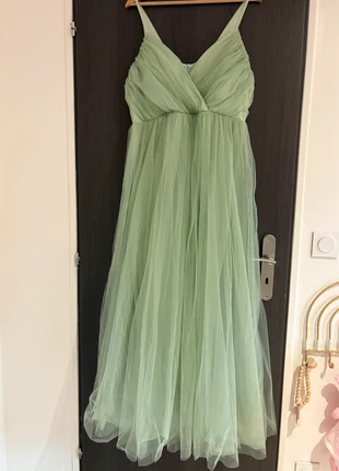 Robe vert sauge, marque: Shein, état: Neuf sans étiquette, taille: L / 40 / 12, 12,00 €, 13,30 € Protection acheteurs incluse