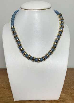 Collier fantaisie bleu et doré vintage #vintage, marke: Vintage, zustand: Sehr gut, 14,00 €, 15,40 € beinhaltet Vinted-Käuferschutz Pro