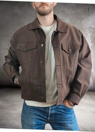 Chevignon 🇲🇫 Trucker - Cuir Vintage "suédé", doublure amovible, marque: Chevignon, état: Bon état, taille: XXL, 169,00 €, 178,15 € Protection acheteurs incluse