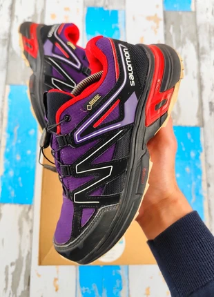 Baskets Sneackers Salomon Goretex Gore-Tex GTX Trail Running Randonnée << Black Purple >> Taille 38, brand: Salomon, condizioni: Ottime, taglia: 38, €55.00, €58.45 include la Protezione acquisti Pro