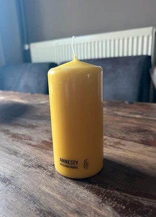 Gele kaars, marca: Amnesty international, estado: Novo com etiquetas, €1.00, €1.75 inclui Proteção do Comprador