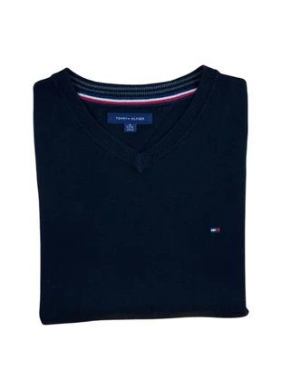 Pull Tommy Hilfiger col V noir taille XL, merk: Tommy Hilfiger, staat: Heel goed, maat: XL, € 16,00, € 17,50 inclusief Kopersbescherming Pro