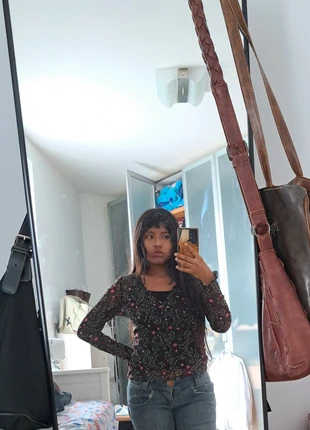 mesh top a fiori, marca: Vintage Dressing, estado: Muy bueno, tamaño: S / 36 / 8, 6,00 €, 7,00 € Protección al comprador incluida