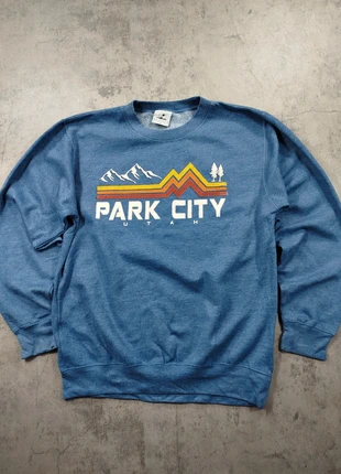 Sweat/ Pull crewneck bleu flocage orange S Homme, marke: Vintage Dressing, zustand: Sehr gut, größe: S, 10,00 €, 11,20 € beinhaltet Vinted-Käuferschutz Pro