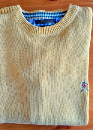 Pull 100% coton Tommy Hilfiger jaune taille S, marke: Tommy Hilfiger, zustand: Sehr gut, größe: M, 10,00 €, 11,20 € inklusive Vinted-Käuferschutz