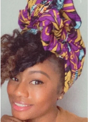 Mardi Gras Purple Multi Ankara Head Wrap Head Tie Hair Scarf Hair Wrap NEW, condition: New without tags, £22.21, £24.02 includes Buyer Protection
