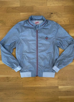 Veste coupe vent Schott grise taille L, marque: Schott, état: Très bon état, taille: L, 22,00 €, 23,80 € Protection acheteurs incluse