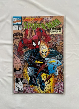 “Spider-Man #18 (1991) - Revenge of the Sinister Six Part 1 - Con Ghost Rider - Marvel Comics”, estado: Novo sem etiquetas, €20.00, €21.70 inclui Proteção do Comprador