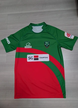 Maillot rugby club nimois Nîmes taille xl vert et rouge worn, brand: Rhino, condizioni: Ottime, taglia: XL, €29.00, €31.15 include la Protezione acquisti
