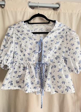 Blouse fleurie, marca: Shein, estado: Muito bom, tamanho: XS / 34 / 6, €7.00, €8.05 inclui Proteção do Comprador