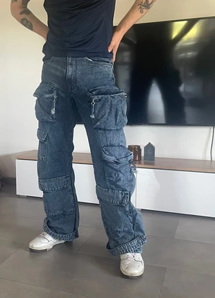 Baggy Multi-Pocket Cargo Jeans | Y2K Vintage Denim | Gr. 38, marque: Zara, état: Très bon état, taille: M, 5,00 €, 5,95 € Protection acheteurs incluse