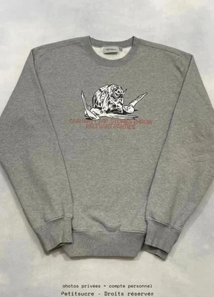Pull Carhartt wip Imprimé Gris Relevant Parties coupe Large 100% coton - Taille M /527R, marke: Carhartt, zustand: Sehr gut, größe: M, 49,00 €, 52,15 € beinhaltet Vinted-Käuferschutz Pro