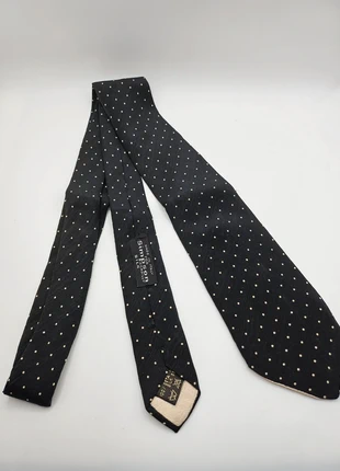 Ermenegildo Zegna Silk Tie designer, Men’s Black with Gold Dot Pattern, brand: Ermenegildo Zegna, condition: Very good, £30.00, £32.20 includes Buyer Protection