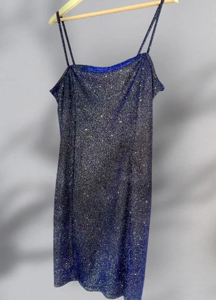 Kleid Glitzer von H&M blau Größe M 38 Mini Kleid Bodycon, marque: H&M, état: Très bon état, taille: M / 38 / 10, 7,00 €, 8,05 € Protection acheteurs incluse