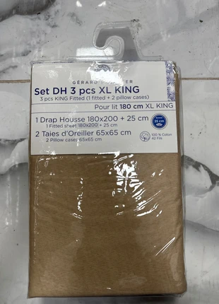Set drap housse 3 pcs, brand: Gerard Pasquier, condition: New with tags, size: Super King (180–200cm x 200cm), €13.00, €14.35 includes Buyer Protection