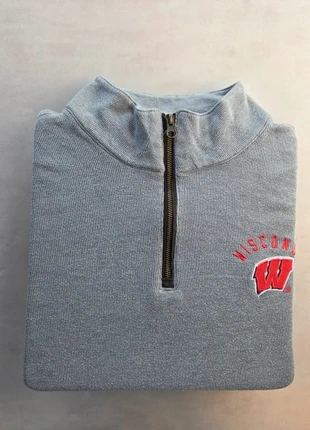 champion elite sweat half zip wisconsin col montant gris 2XL y2k college, brand: Champion, condizioni: Ottime, taglia: XXL, €15.00, €16.45 include la Protezione acquisti