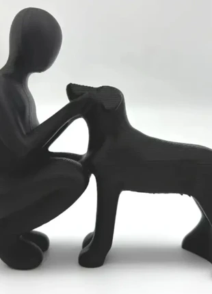 Statua moderna uomo con cane, brand: CASA, condizioni: Nuovo senza cartellino, €11.00, €12.25 include la Protezione acquisti