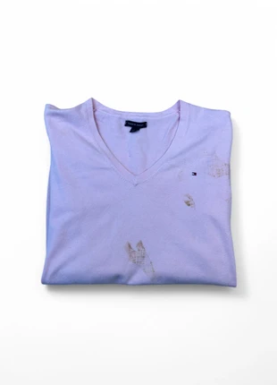 Pull Femme Tommy Hilfiger Rose Col V - Taille M - Très Bon État (Défaut Léger) NT086, brand: Tommy Hilfiger, condition: Very good, size: M / 38 / 10, €5.00, €5.95 includes Buyer Protection Pro