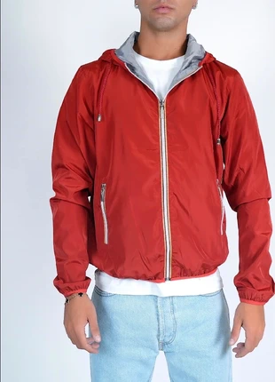 Giubbotto double face, rosso-grigio, uomo, tg XXL. Nuovo con cartellino., marque: Giubbotto double-face, état: Neuf avec étiquette, taille: XXL, 12,97 €, 14,32 € Protection acheteurs (Pro) incluse