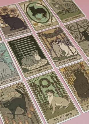 Lot 72 Autocollants Carte de Tarot Chats, marke: sans marque, zustand: Neu, mit Etikett, 3,00 €, 3,85 € inklusive Vinted-Käuferschutz