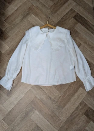 Blouse beige col Claudine transparente – Taille S/M – Neuve sans étiquette, marca: Dazy, estado: Nuevo sin etiquetas, tamaño: M / 38 / 10, 13,00 €, 14,35 € Protección al comprador incluida