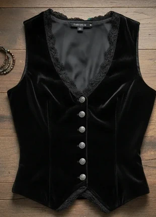 gilet noir en dentelle élégant, état: Très bon état, taille: S / 36 / 8, 25,00 €, 26,95 € Protection acheteurs incluse