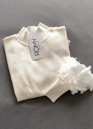 Pull | Pullover Romy crème Floral femme taille M / 38, merk: Romy, staat: Nieuw zonder prijskaartje, maat: M / 38 / 10, € 17,00, € 18,55 inclusief Kopersbescherming