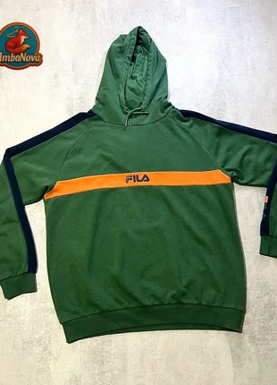 Fila Green Hoodie – Retro Color Block Streetwear, marca: FILA, estado: Muy bueno, tamaño: XL, 15,99 €, 17,49 € Protección al comprador incluida