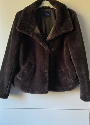 Manteau en fourrure marron, merk: Bonobo, staat: Nieuw zonder prijskaartje, maat: S / 36 / 8, € 25,00, € 26,95 inclusief Kopersbescherming