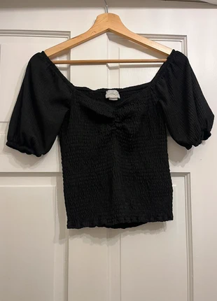 Shierred Black Top, brand: Cotton Club, condition: Very good, size: M / 38 / 10, €12.00, €13.30 includes Buyer Protection