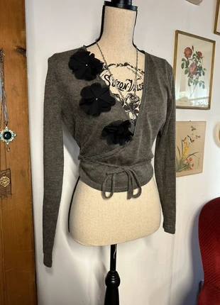 Magnifique petit gilet cache cœur court sépia vintage y2k coquette M/38, marque: COQUETTE, état: Très bon état, taille: M / 38 / 10, 15,00 €, 16,45 € Protection acheteurs (Pro) incluse