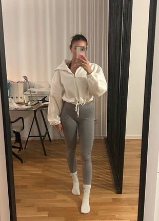 CottonOn High Waist Leggings XS/S – Meliertes Grau, Sport & Gym, Yoga, Loungewear, merk: Cotton On, staat: Heel goed, maat: XS / 34 / 6, € 4,00, € 4,90 inclusief Kopersbescherming