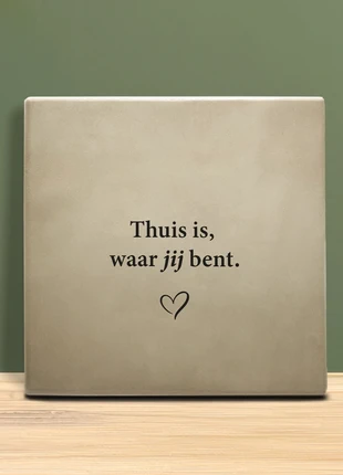 Thuis is waar jij bent tegeltje, brand: tegeltje, condizioni: Nuovo senza cartellino, €9.95, €11.15 include la Protezione acquisti