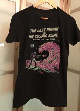 The Last Human vs. The Cosmic Slime Men black t-shirt funny horror movie, marca: cosmslim, estado: Muy bueno, tamaño: M, 11,95 €, 13,25 € Protección al comprador Pro incluida