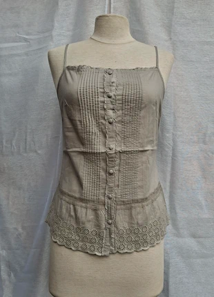 Top à bretelle tissu fin, femme, Soft Grey, taille 40, couleur taupe, marca: Soft Grey, estado: Muy bueno, tamaño: L / 40 / 12, 5,00 €, 5,95 € Protección al comprador incluida