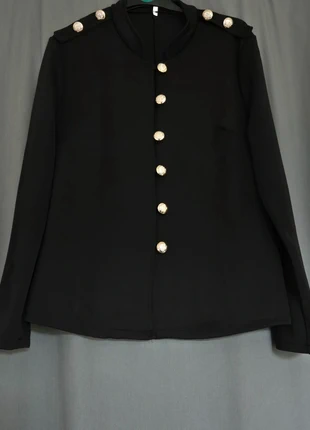 Veste officier noire à boutons dorés – Taille L, état: Neuf sans étiquette, taille: Taille unique, 20,00 €, 21,70 € Protection acheteurs incluse