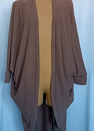 Gilet taupe asymétrique manches chauve souris Flam mode Taille unique - G14, brand: Flam Mode, condition: Good, size: One size, €1.00, €1.75 includes Buyer Protection Pro