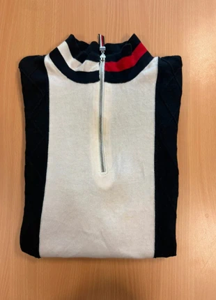 Half zip Tommy Hilfiger Bleu Blanc Rouge – Taille M, marca: Tommy Hilfiger, estado: Muito bom, tamanho: M / 38 / 10, €18.10, €19.71 inclui Proteção do Comprador