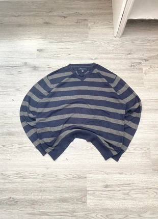 Sweat À Col V Tommy Hilfiger - Marine Et Gris - Taille XL, marque: Tommy Hilfiger, état: Très bon état, taille: XL, 5,00 €, 5,95 € Protection acheteurs incluse