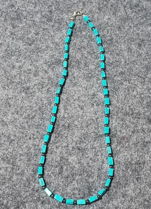 Hematite and turquoise necklace- handmade, brand: Made In Italy, condizioni: Nuovo senza cartellino, €3.50, €4.38 include la Protezione acquisti
