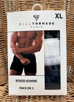 Pack 3 Boxers Blanc - Noir - Bleu Marine - Bill Tornade - Taille XL, marque: Bill Tornade, état: Neuf avec étiquette, taille: XL, 15,00 €, 16,45 € Protection acheteurs incluse