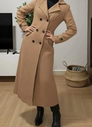 Manteau long camel à double boutonnage – coupe élégante et ajustée – taille S, marque: maison Éclat, état: Très bon état, taille: S / 36 / 8, 54,90 €, 58,35 € Protection acheteurs (Pro) incluse