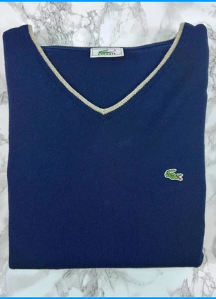 Pull Lacoste Bleu / Col V / Logo brodé / Taille M Homme, marke: Lacoste, zustand: Sehr gut, größe: M, 23,00 €, 24,85 € inklusive Vinted-Käuferschutz