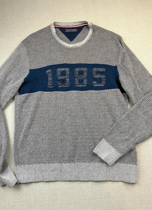 pull léger col rond Tommy Hilfiger gris sweater casual chic élégant L crewneck coton maille, marke: Tommy Hilfiger, zustand: Sehr gut, größe: L, 25,00 €, 26,95 € inklusive Vinted-Käuferschutz