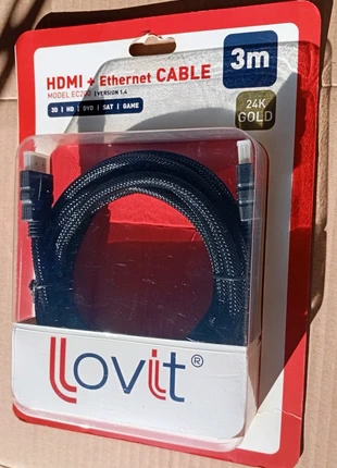 Cabo HDMI +Ethernet, marca: Lov'it, estado: Nuevo con etiquetas, 5,00 €, 5,95 € Protección al comprador incluida